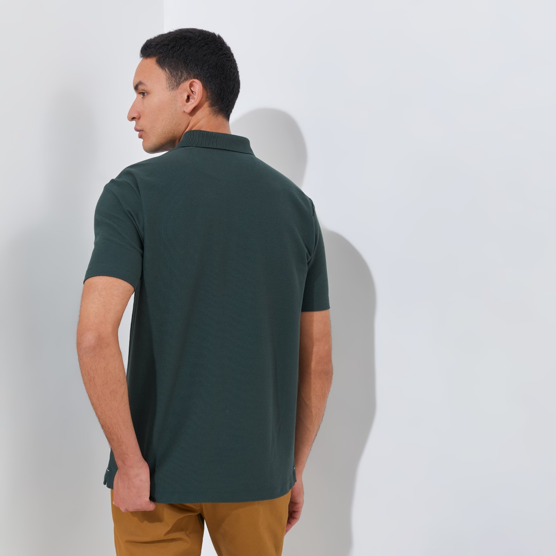 Jack Nicklaus Torino Polo Shirt Pria Regular Fit Camping Green - Image 3
