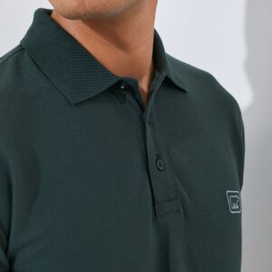 Jack Nicklaus Torino Polo Shirt Pria Regular Fit Camping Green