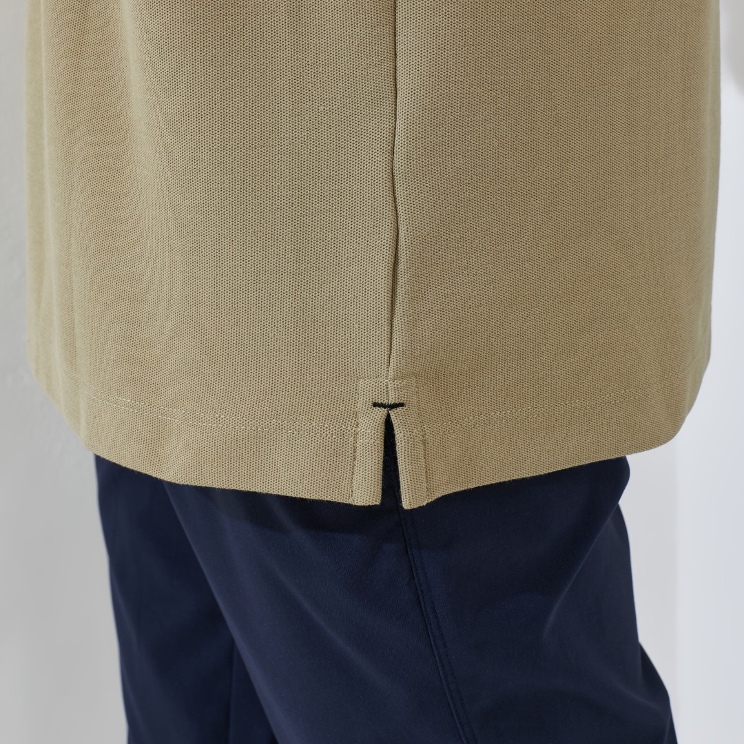 Jack Nicklaus Torino Polo Shirt Pria Regular Fit Sponge Khaki - Image 5