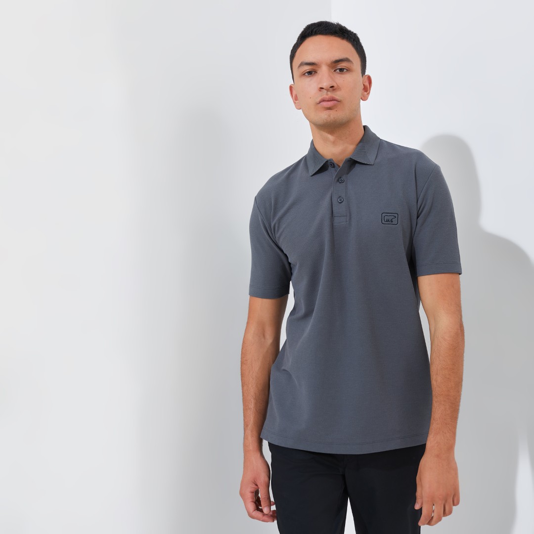 Jack Nicklaus Torino Polo Shirt Pria Regular Fit Iron Gate