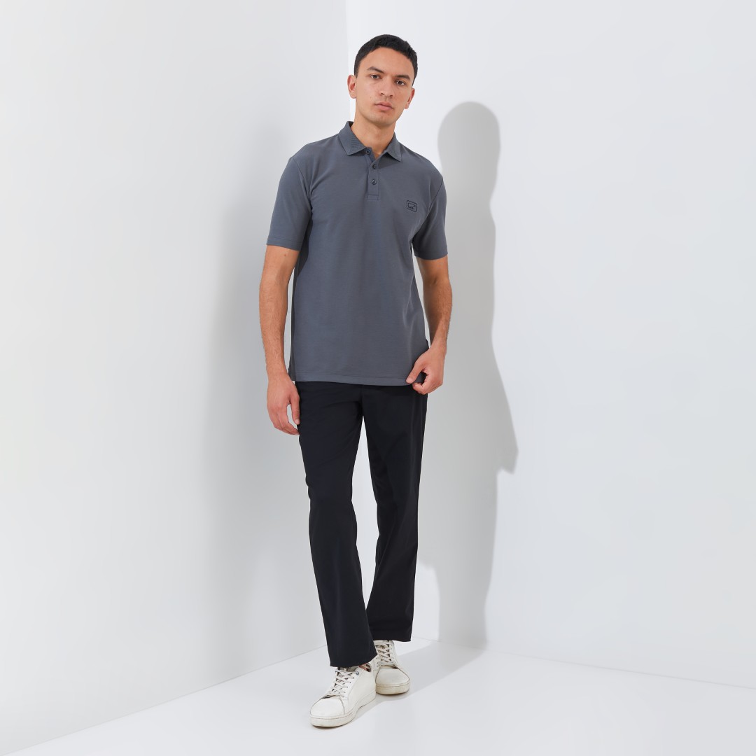 Jack Nicklaus Torino Polo Shirt Pria Regular Fit Iron Gate - Image 2