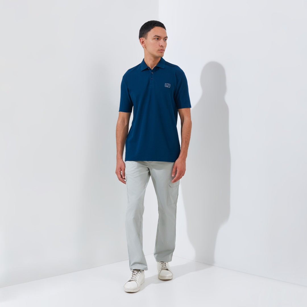 Jack Nicklaus Torino Polo Shirt Pria Regular Fit Dark Blue - Image 3