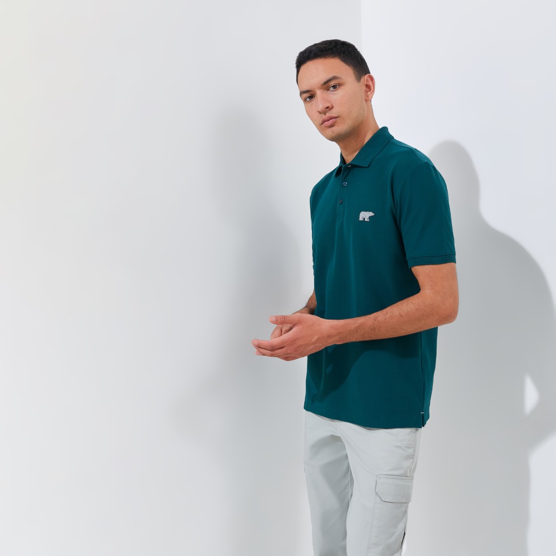 Jack Nicklaus Corbin Polo Shirt Pria Regular Fit Atlantic Deep - Image 2