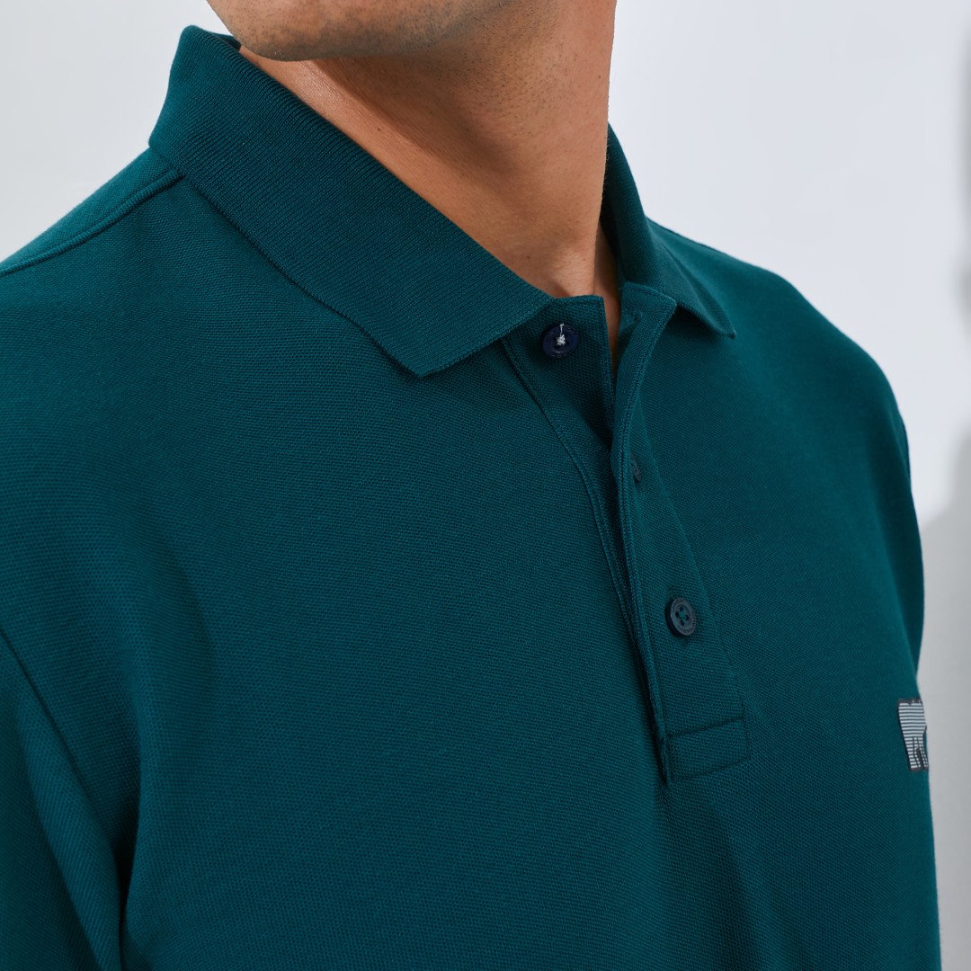 Jack Nicklaus Corbin Polo Shirt Pria Regular Fit Atlantic Deep - Image 5