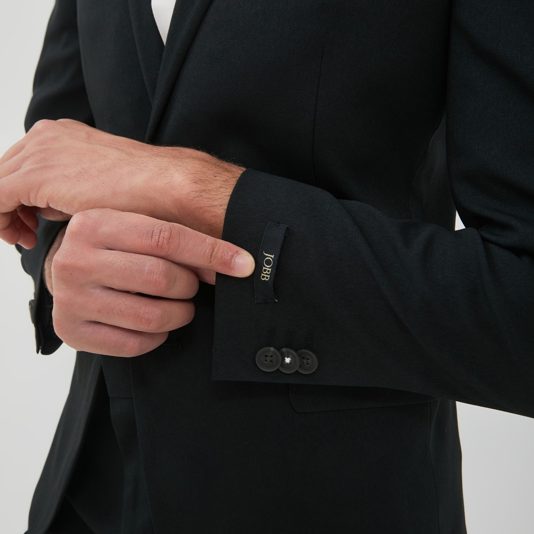 JOBB Nebraska-T2 Jas Pria Slim Fit Hitam - Image 7