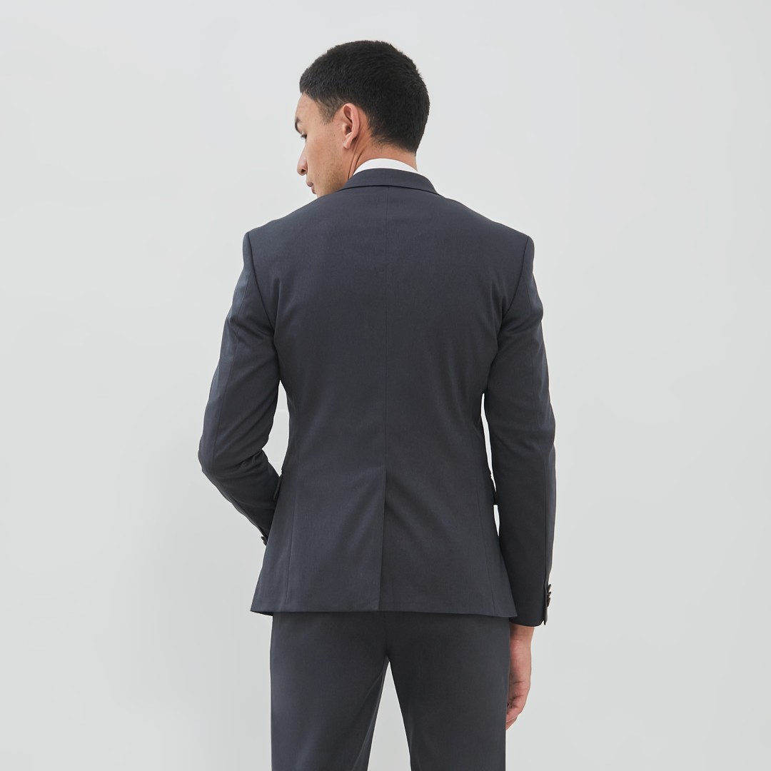 JOBB Nebraska-T2 Jas Pria Slim Fit Dark Grey - Image 3