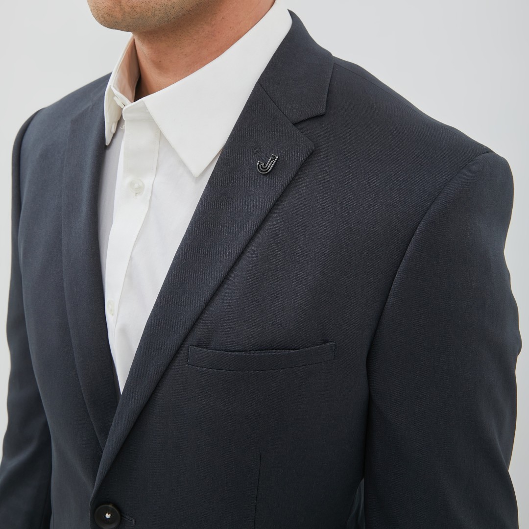 JOBB Nebraska-T2 Jas Pria Slim Fit Dark Grey - Image 4