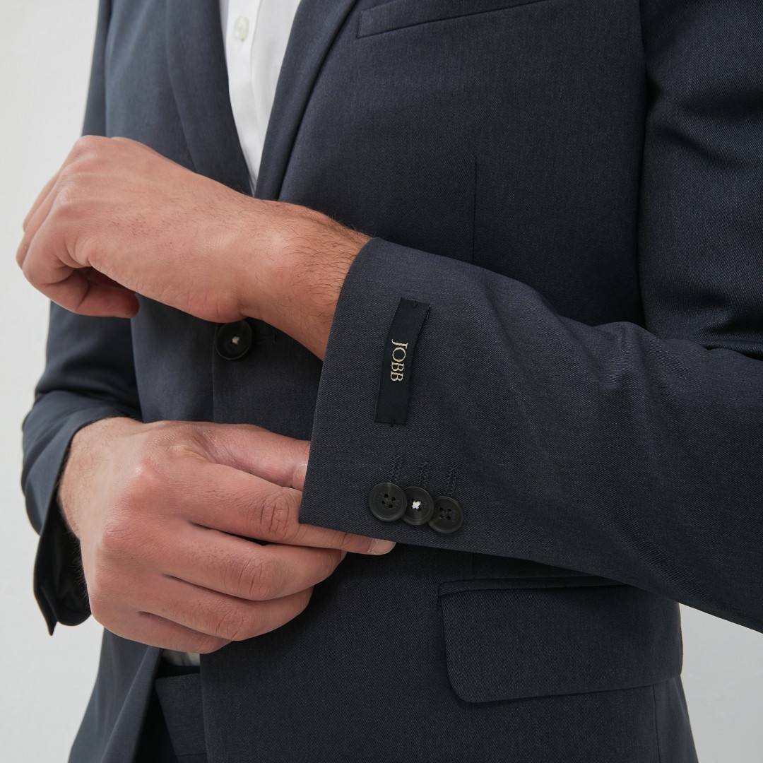 JOBB Nebraska-T2 Jas Pria Slim Fit Dark Grey - Image 7