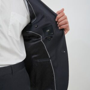 JOBB Nebraska-T2 Jas Pria Slim Fit Dark Grey