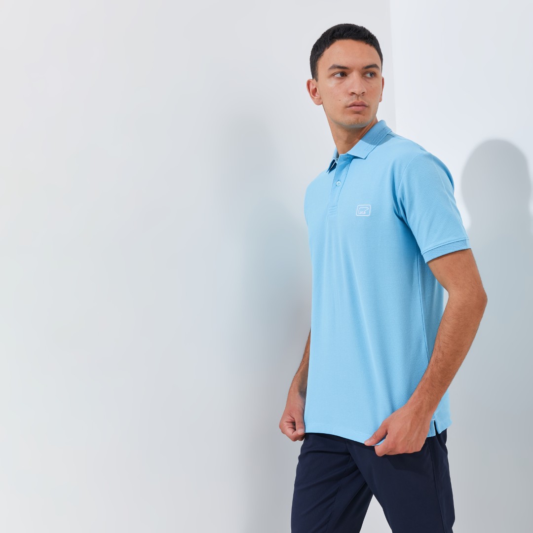 Jack Nicklaus Master Polo Shirt Pria Regular Fit Light Blue - Image 2