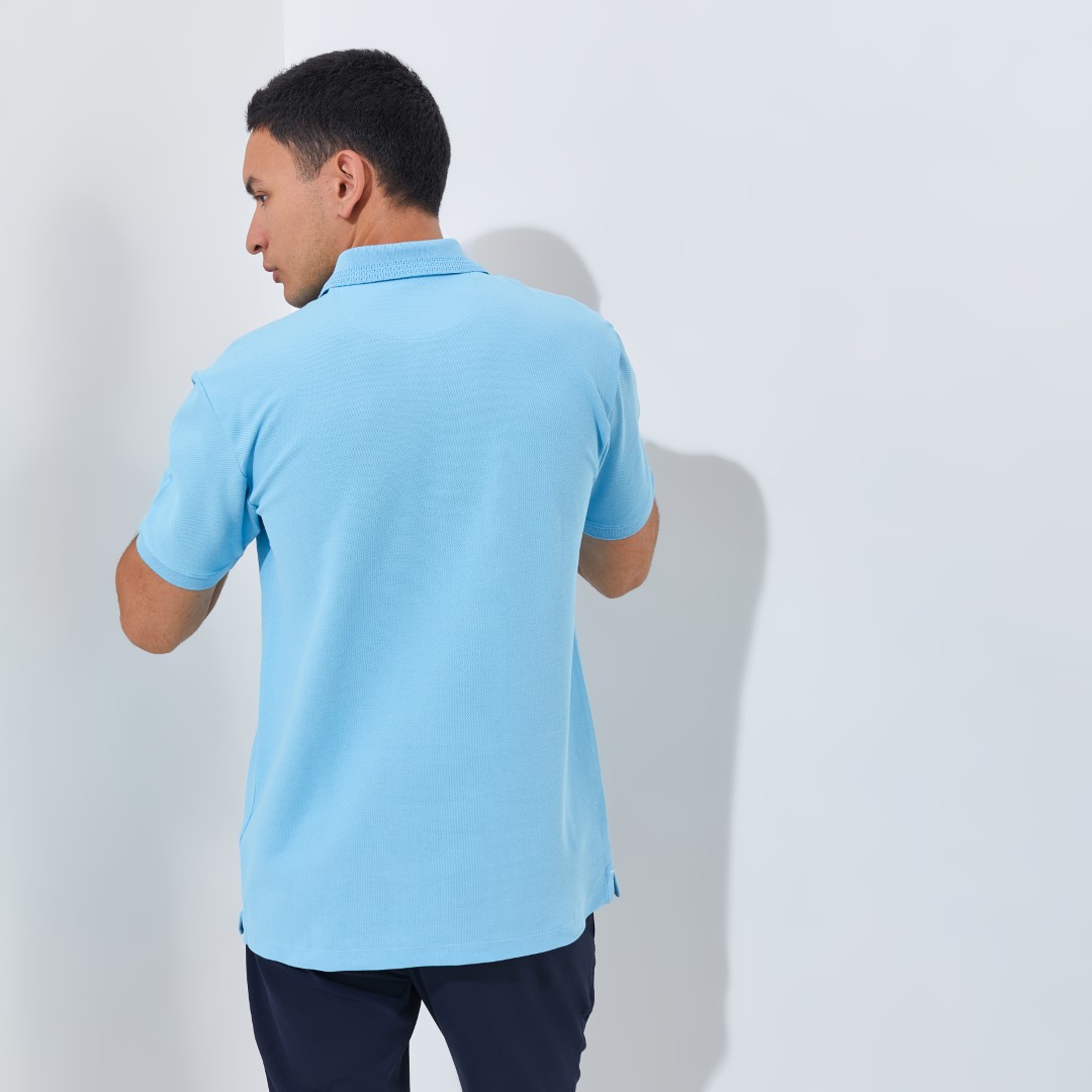 Jack Nicklaus Master Polo Shirt Pria Regular Fit Light Blue - Image 3