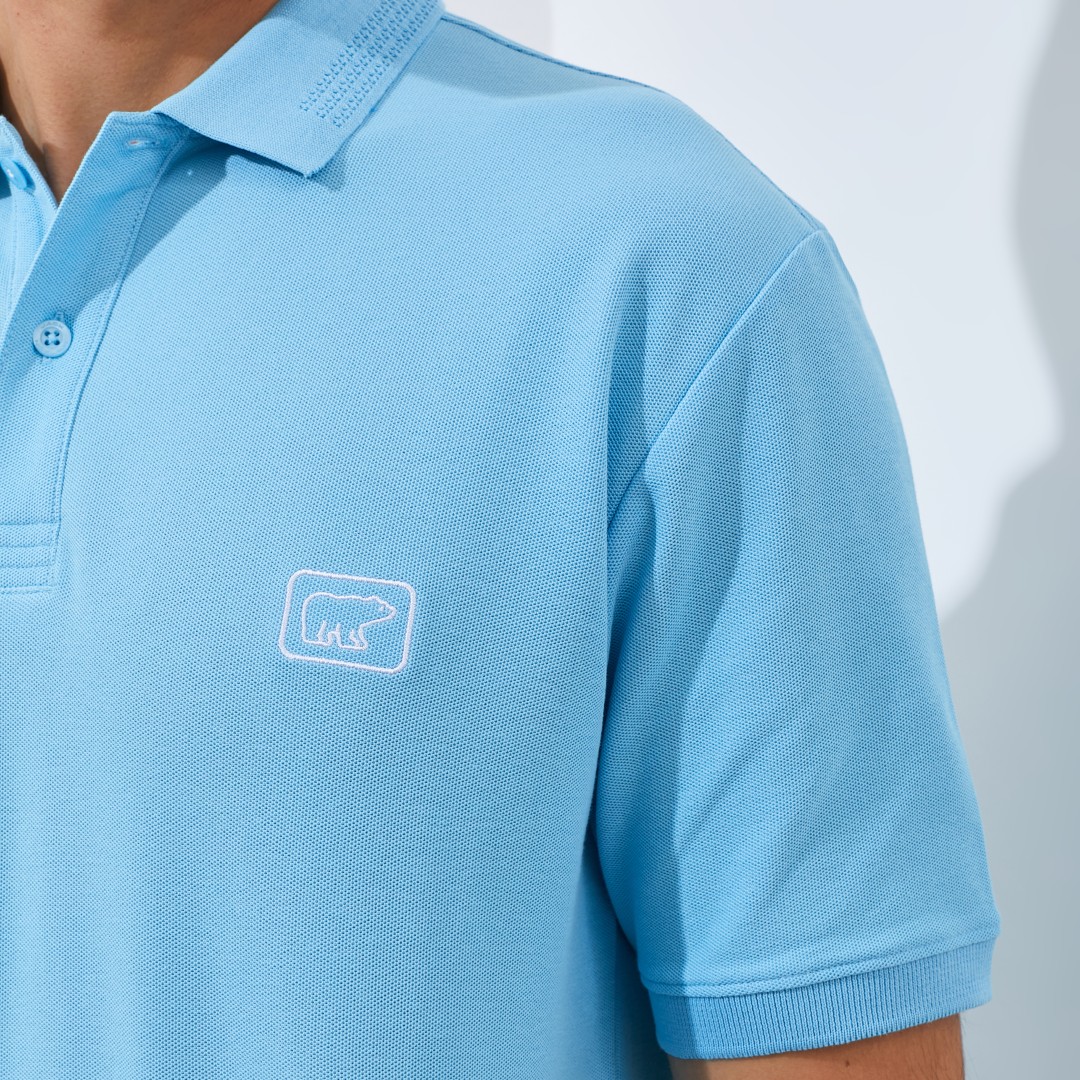 Jack Nicklaus Master Polo Shirt Pria Regular Fit Light Blue - Image 7
