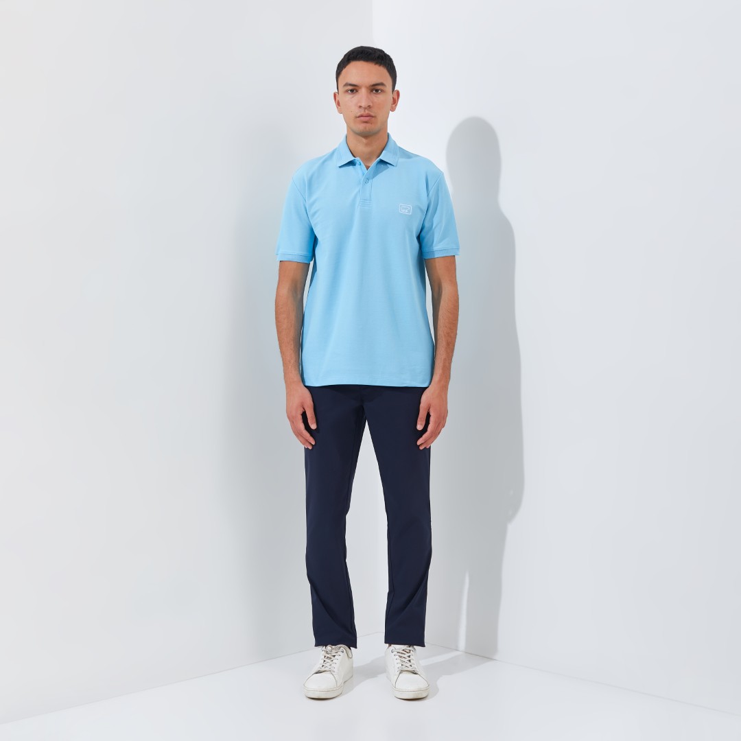 Jack Nicklaus Master Polo Shirt Pria Regular Fit Light Blue - Image 4