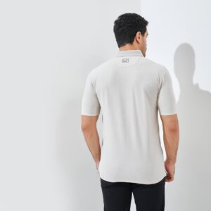 Jack Nicklaus Ranchero Polo Shirt Pria Regular Fit Beige