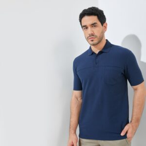 Jack Nicklaus Ranchero Polo Shirt Pria Regular Fit Navy