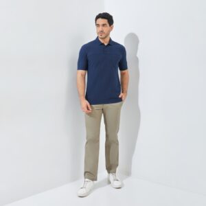 Jack Nicklaus Ranchero Polo Shirt Pria Regular Fit Navy