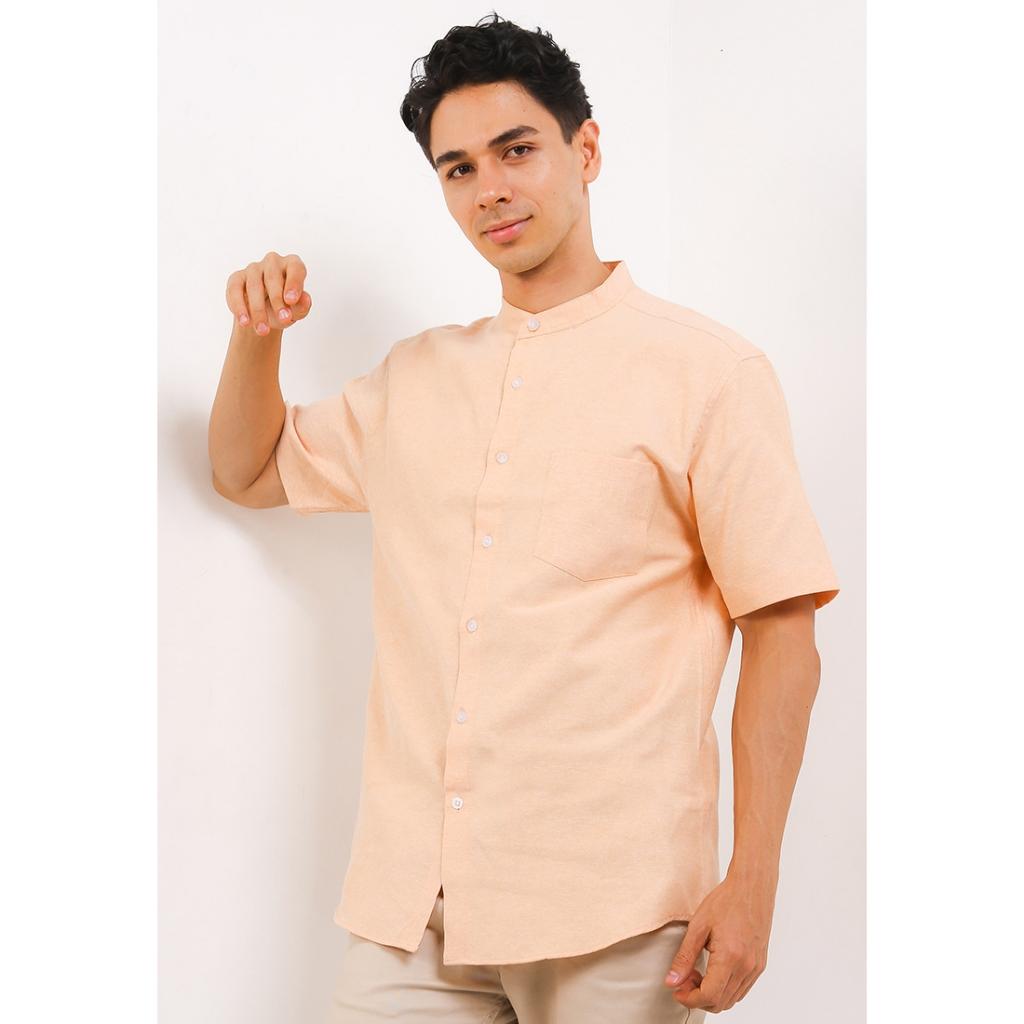 Gianni Visentin Koko Lengan Pendek Regular Fit - Salem