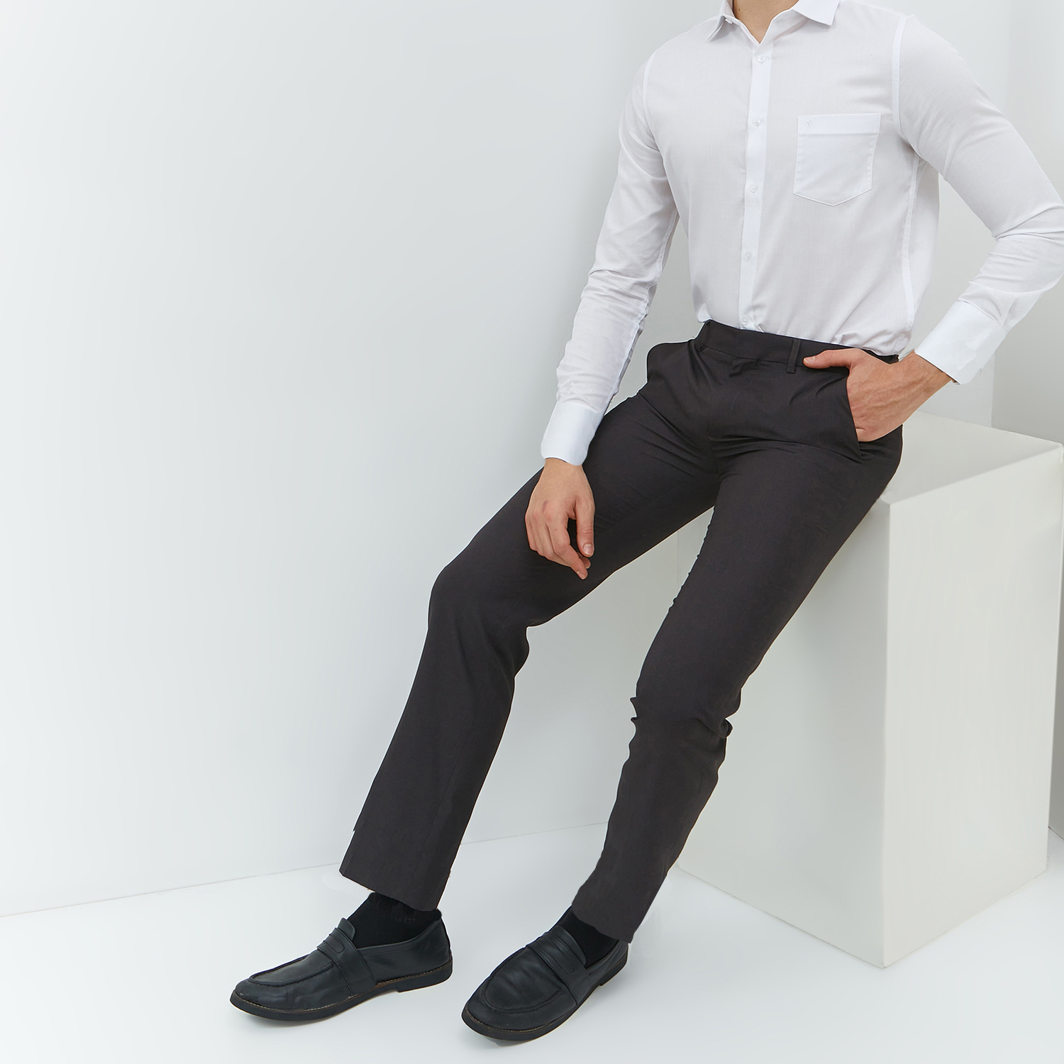 Jobb Raymore-B Celana Panjang Pria Slim Fit Medium Brown - Image 4