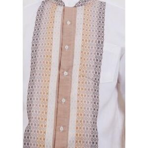 Gianni Visentin - Kemeja Koko Lengan Pendek Regular Fit Pria Putih - 1003