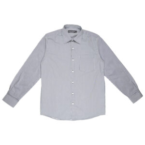Gianni Visentin Kemeja Formal Pria Katun Rich Regular Fit Biru Tua - 9053