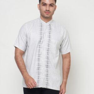 Gianni Visentin Koko Pria Lengan Pendek Regular Fit Misty Grey - 1027