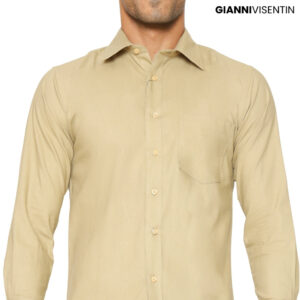 Gianni Visentin - Kemeja Formal Slimfit Bahan Oxford Cream - 4152