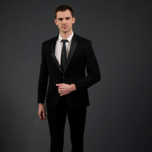 Carthago Veyron Men's Tuxedo Zwart Solid Black Super Slim