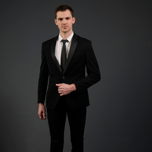 Carthago Veyron Men's Tuxedo Zwart Solid Black Super Slim - Image 5