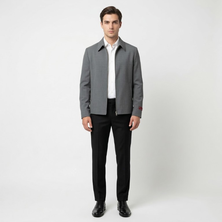 Carthago Montclair Laurent Men's Jasket Regular Fit Grey - Image 3