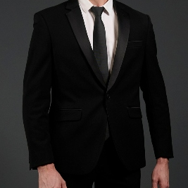 Carthago Veyron Men's Tuxedo Zwart Solid Black Super Slim