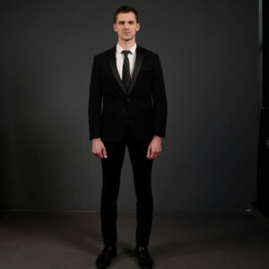 Carthago Veyron Men's Tuxedo Zwart Solid Black Super Slim