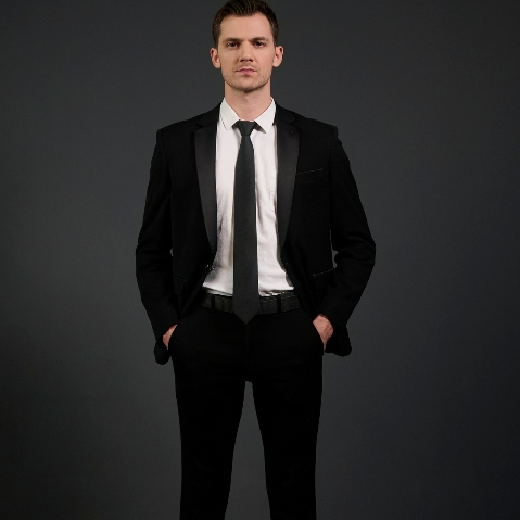Carthago Veyron Men's Tuxedo Zwart Solid Black Super Slim - Image 3