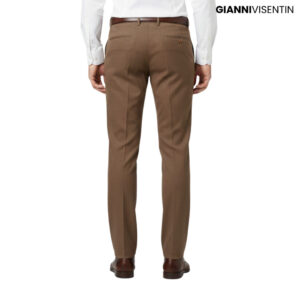 Gianni Visentin - Celana Chinos Stretch Pria Coklat - 4069