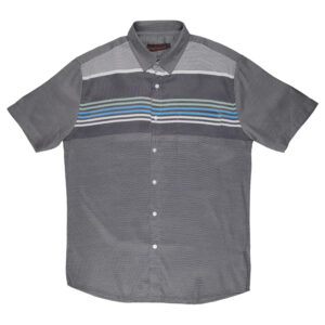 Gianni Visentin Kemeja Kasual Pria Polycotton Regular Fit Hitam - 6048
