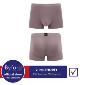 Byford Celana Dalam Pria Shorty Men's Boxer Mix Color YBYB11S2LB - Isi 2 pcs