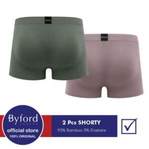 Byford Celana Dalam Pria Shorty Men's Boxer Mix Color YBYB11S2LB - Isi 2 pcs