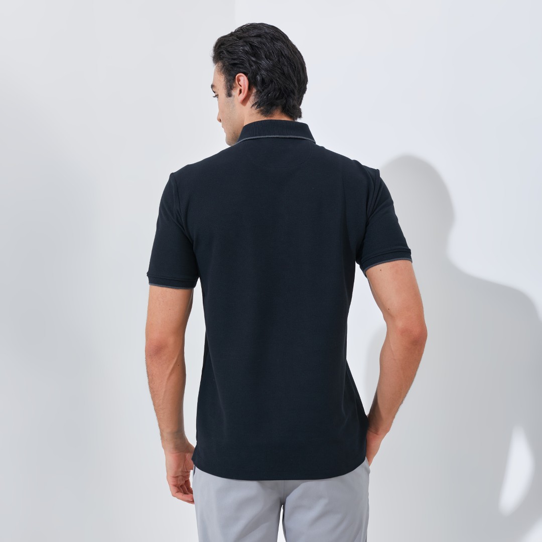 Jack Nicklaus Coda Polo Shirt Pria Regular Fit Black - Image 3