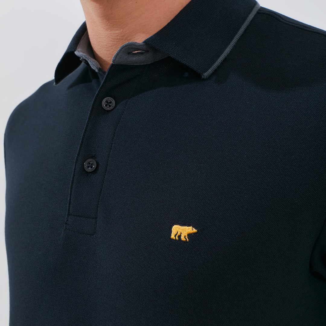 Jack Nicklaus Coda Polo Shirt Pria Regular Fit Black - Image 5