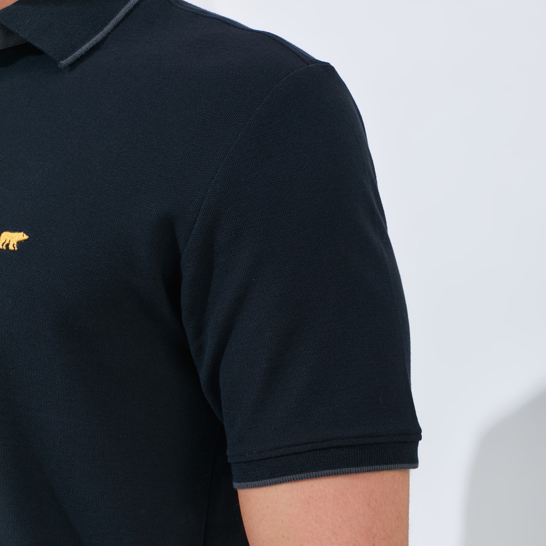 Jack Nicklaus Coda Polo Shirt Pria Regular Fit Black - Image 6