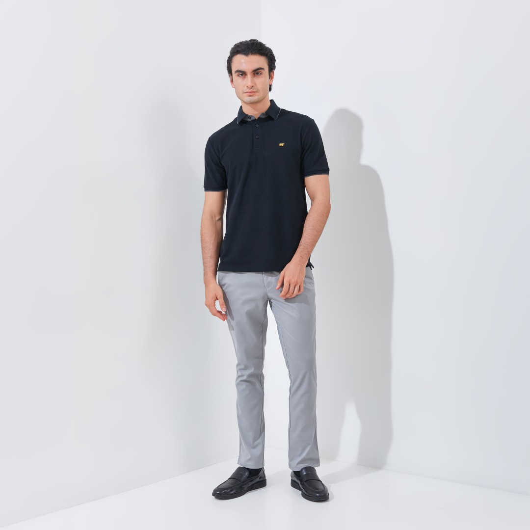 Jack Nicklaus Coda Polo Shirt Pria Regular Fit Black - Image 4