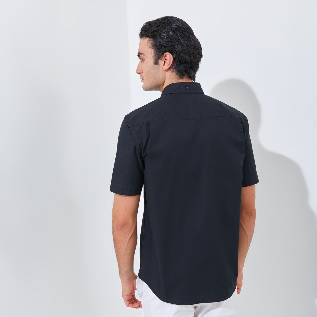 Jack Nicklaus Ace Kemeja Pria Lengan Pendek Slim Fit Black - Image 3