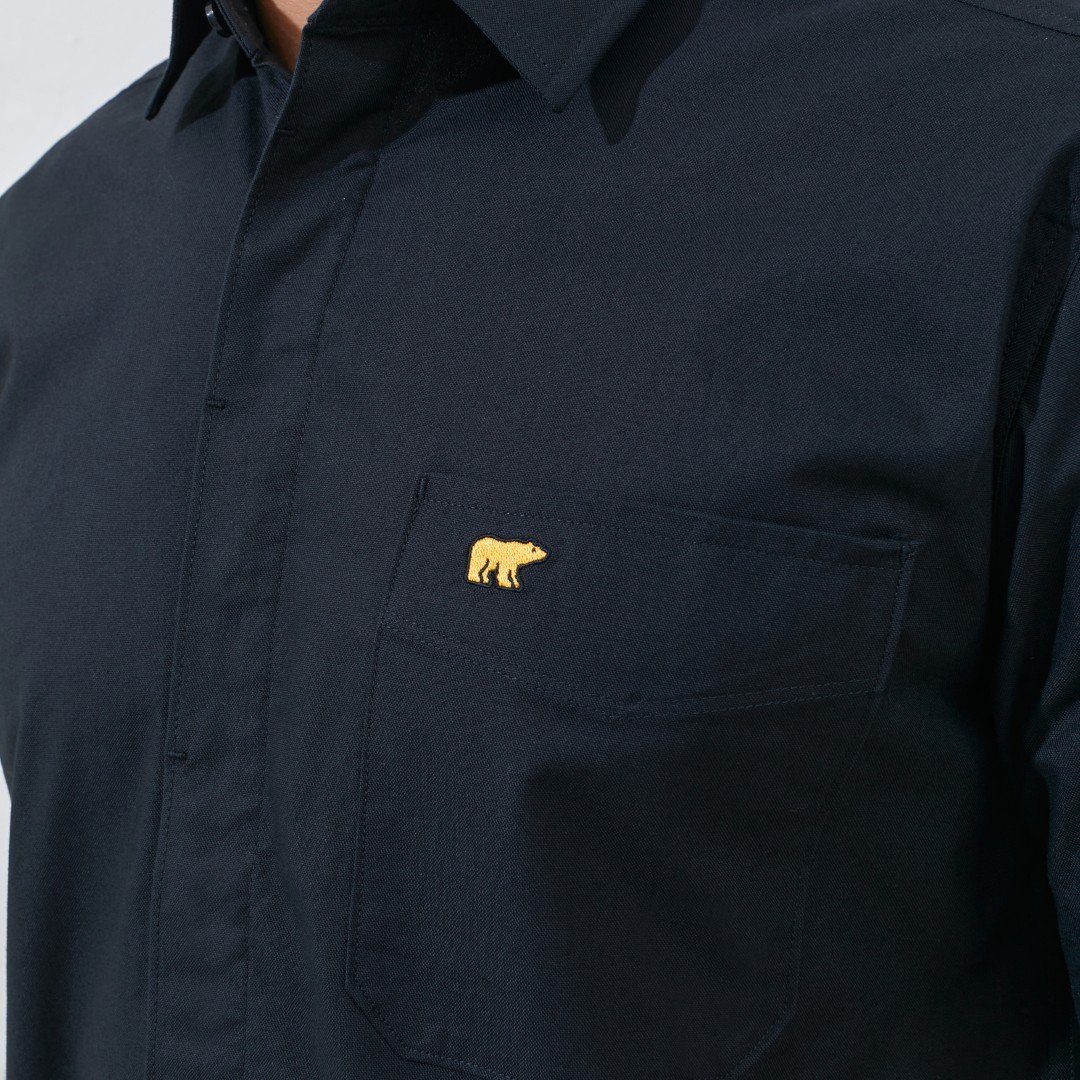 Jack Nicklaus Ace Kemeja Pria Lengan Pendek Slim Fit Black - Image 5