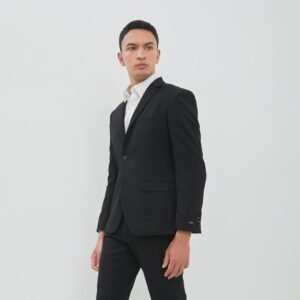 JOBB Oklahoma-T2 Jas Pria Slim Fit Hitam