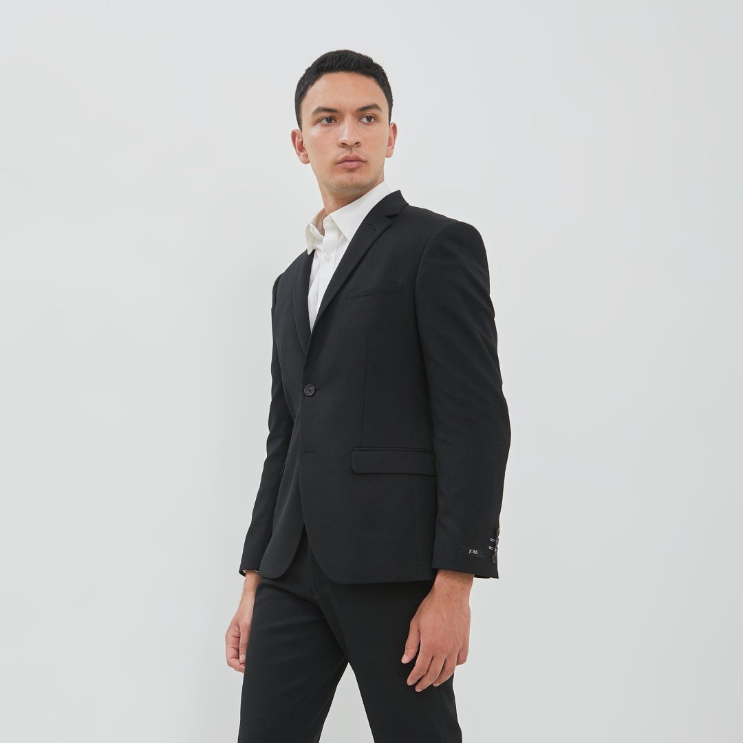 JOBB Oklahoma-T2 Jas Pria Slim Fit Hitam