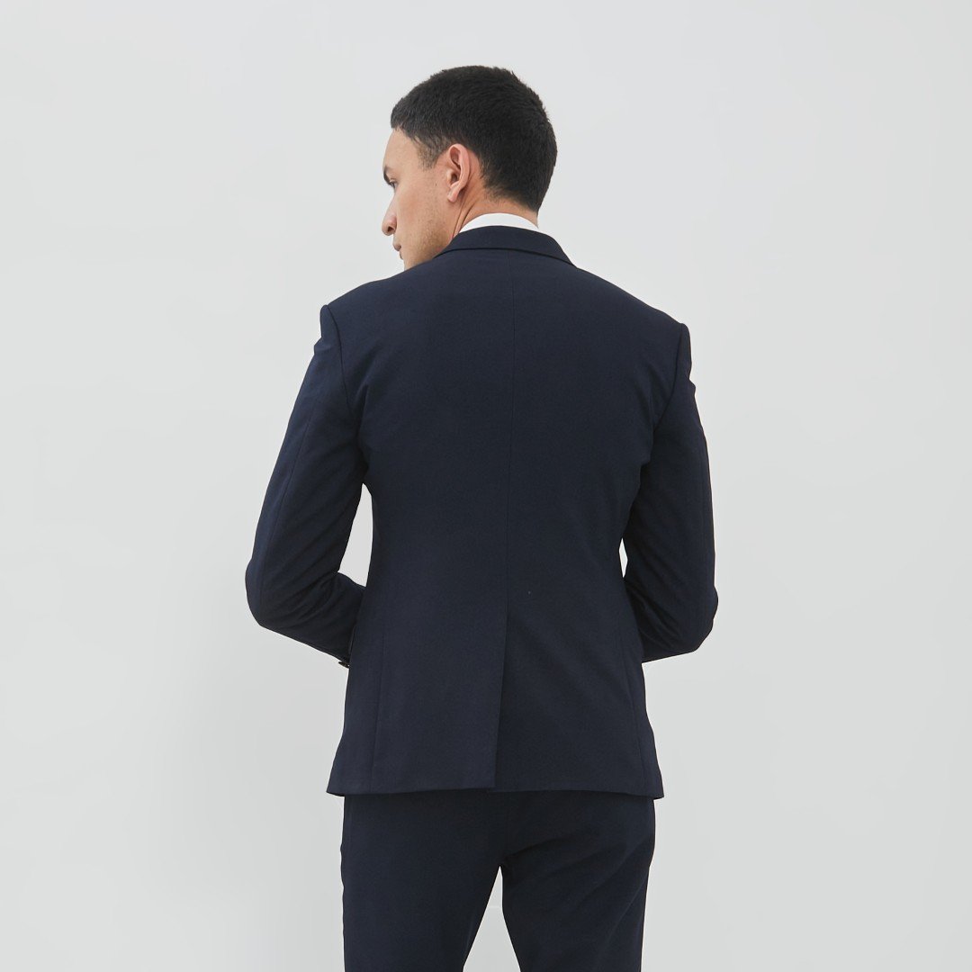 JOBB Oklahoma-T2 Jas Pria Slim Fit Navy - Image 2