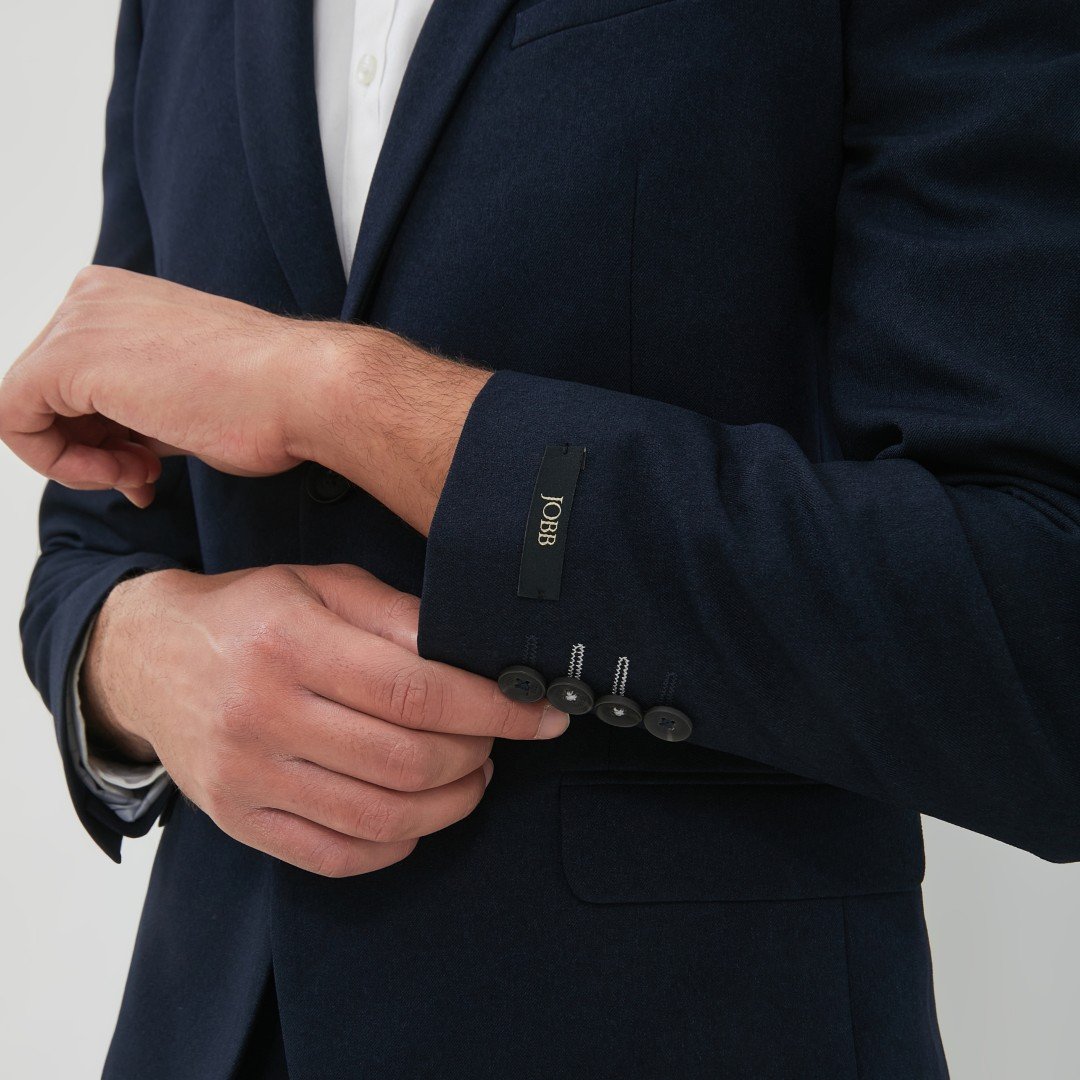 JOBB Oklahoma-T2 Jas Pria Slim Fit Navy - Image 4