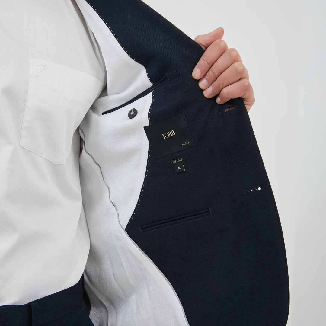 JOBB Oklahoma-T2 Jas Pria Slim Fit Navy - Image 6