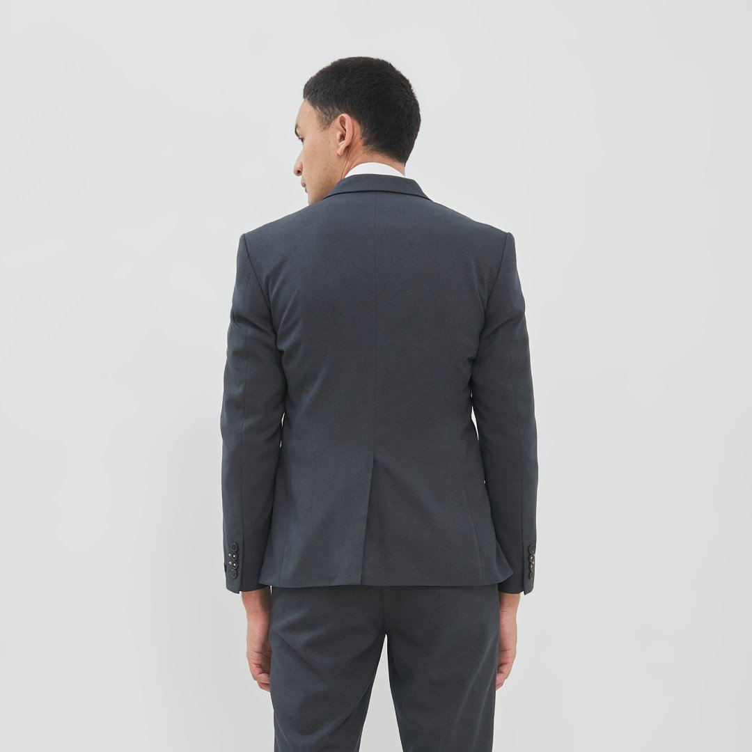 JOBB Oklahoma-T2 Jas Pria Slim Fit Abu-Abu - Image 2