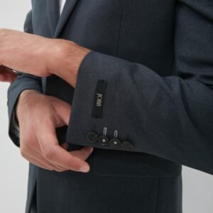 JOBB Oklahoma-T2 Jas Pria Slim Fit Abu-Abu