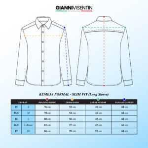 Raymond Renne Kemeja Pria Lengan Panjang Regular Fit Biru - 4939
